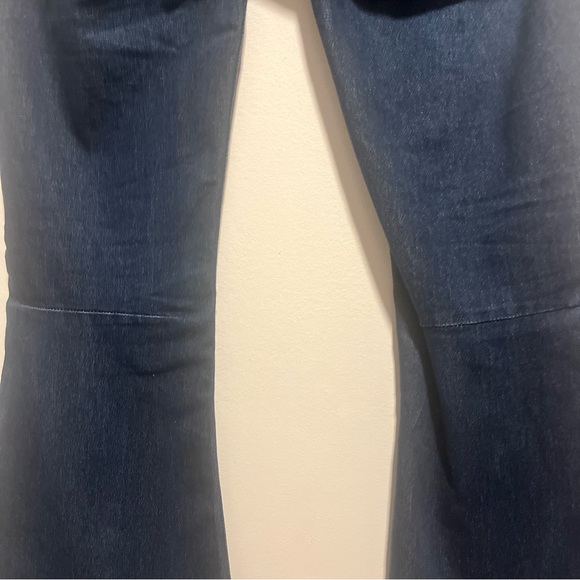 Free People Penny Pull On Flare Raw Hem Denim Jegging Stretch Jeans - Picture 10 of 13